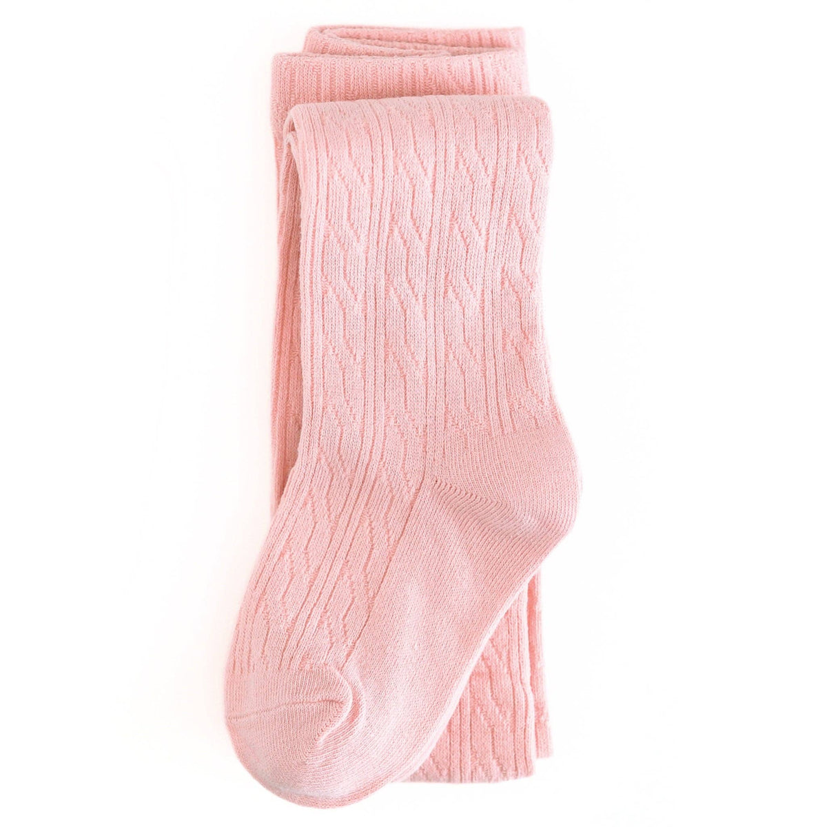 Quartz Pink Cable Knit Tights: 6-12 MONTHS