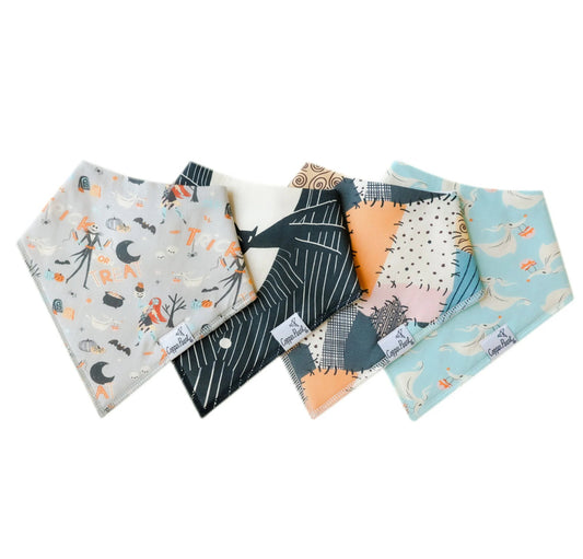 Nightmare Before Christmas Bandana Bib Set (4-pack)