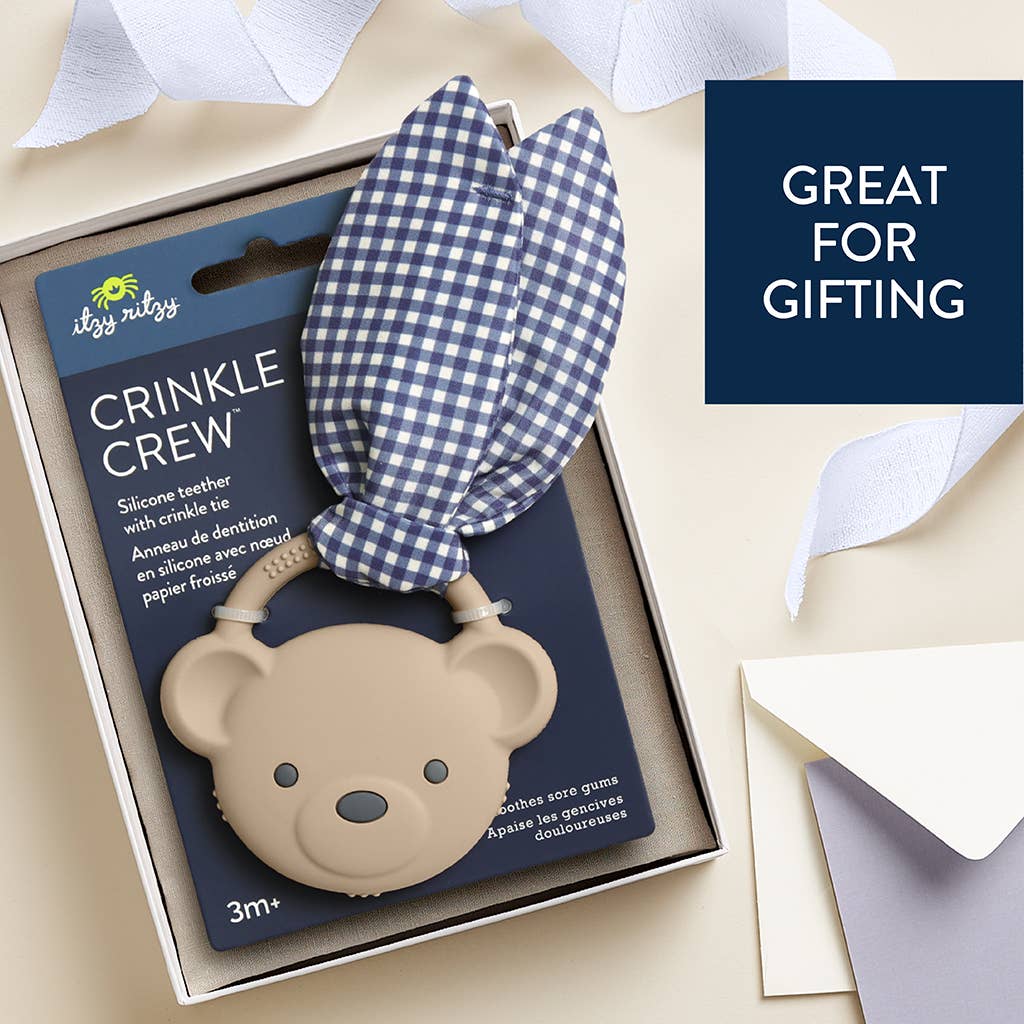 Crinkle Crew Pink Bow