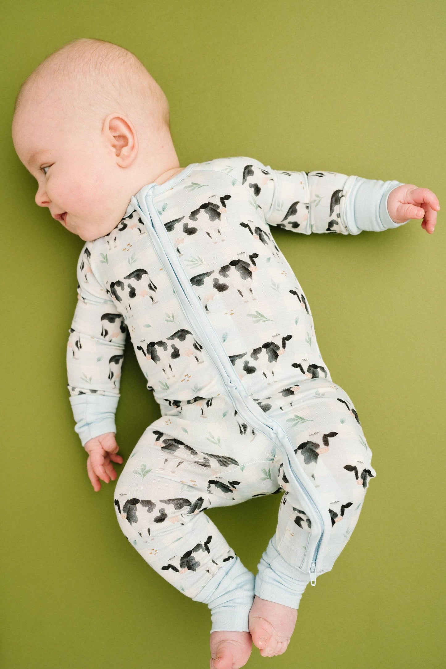 Little One Shop - Dairy Cow Bamboo Sleeper: Preemie