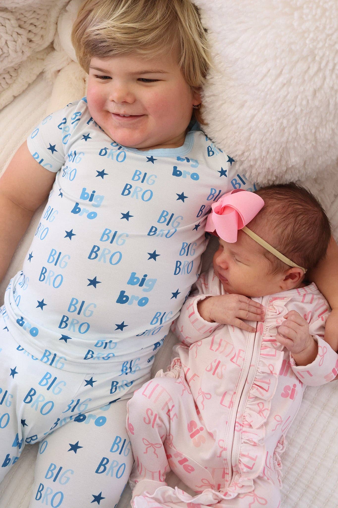 Ruffle Zipper Footie | Little Sis