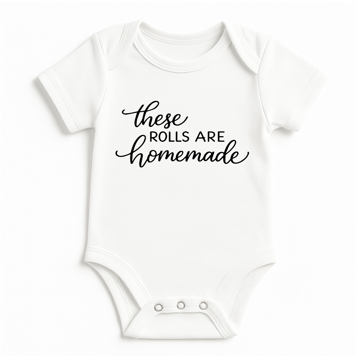 These Rolls are Homemade Baby Onesie