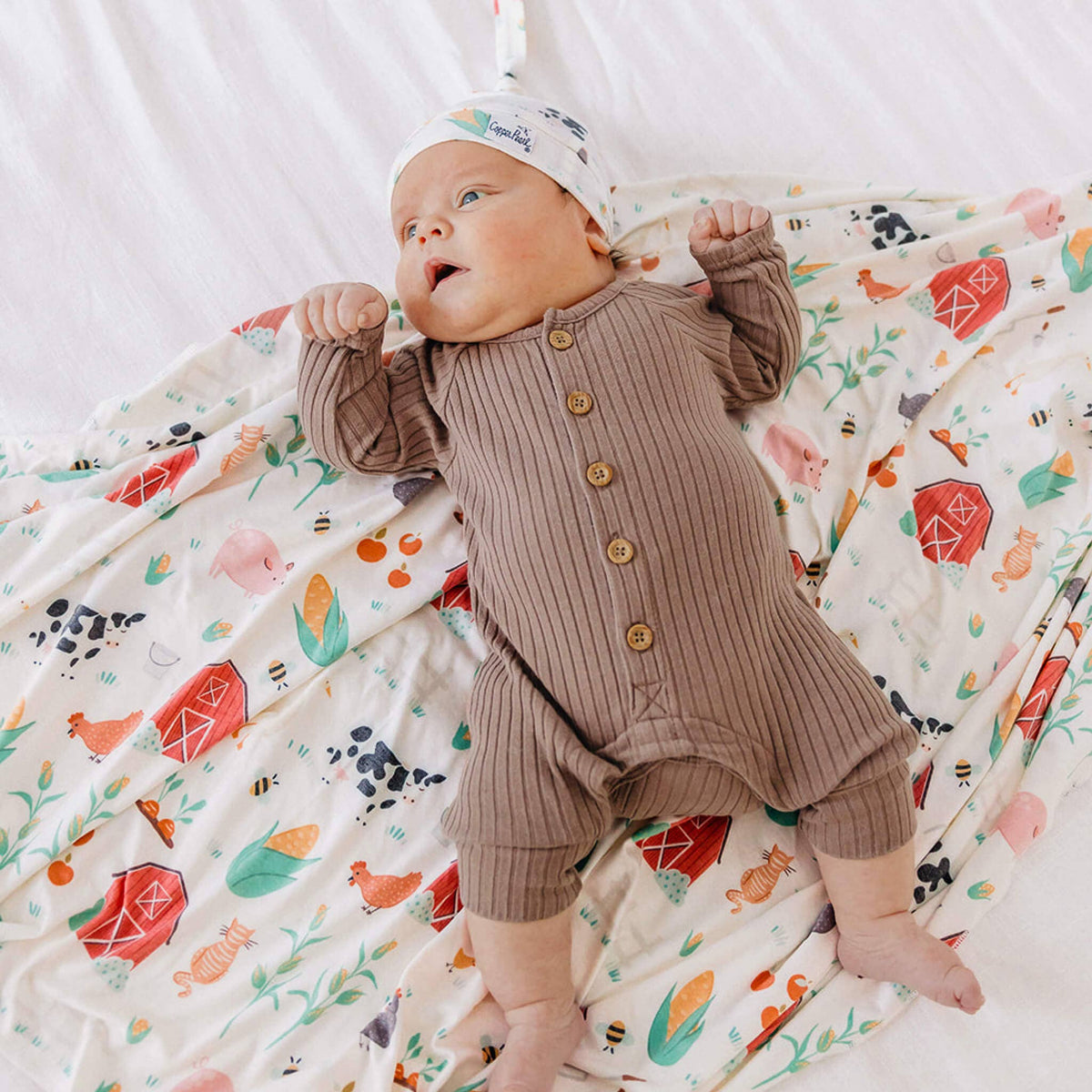 Knit Swaddle Blanket - Farmstead