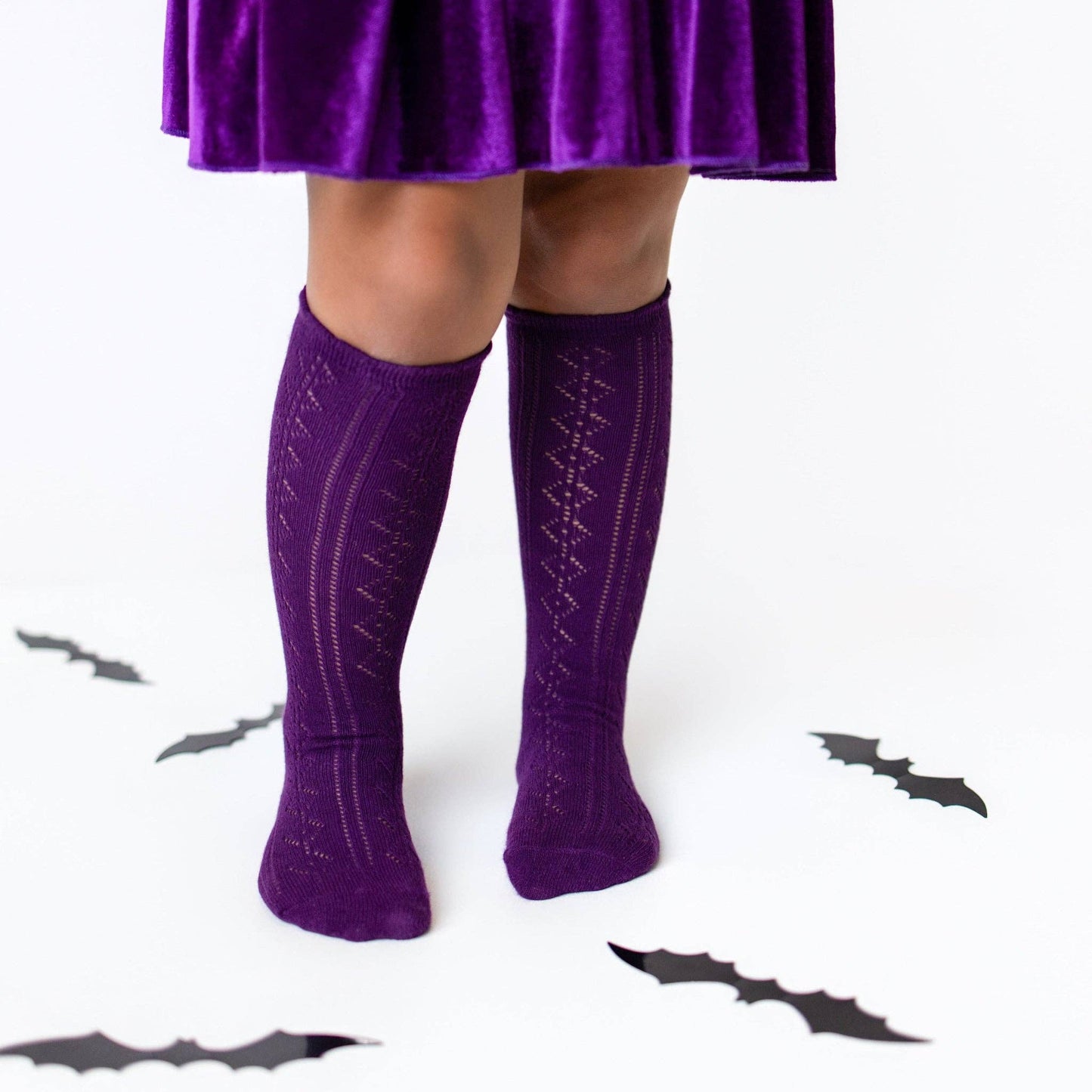 Scalloped Fancy Knee High Socks