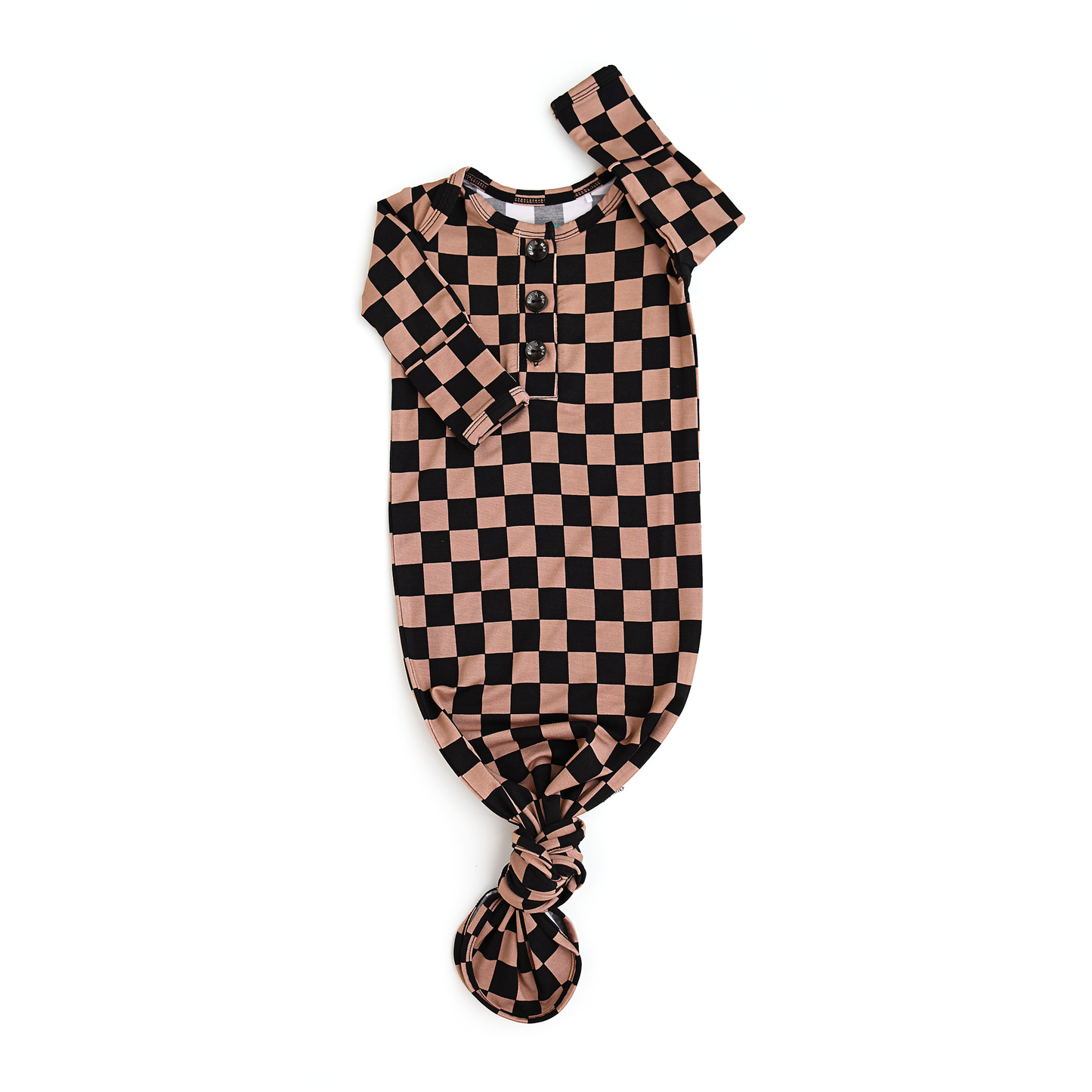 Bentley GOWN Bamboo Checks Newborn: Gown Only