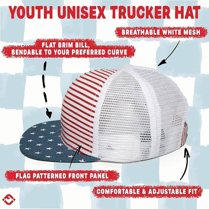 USA Flag Trucker Hat
