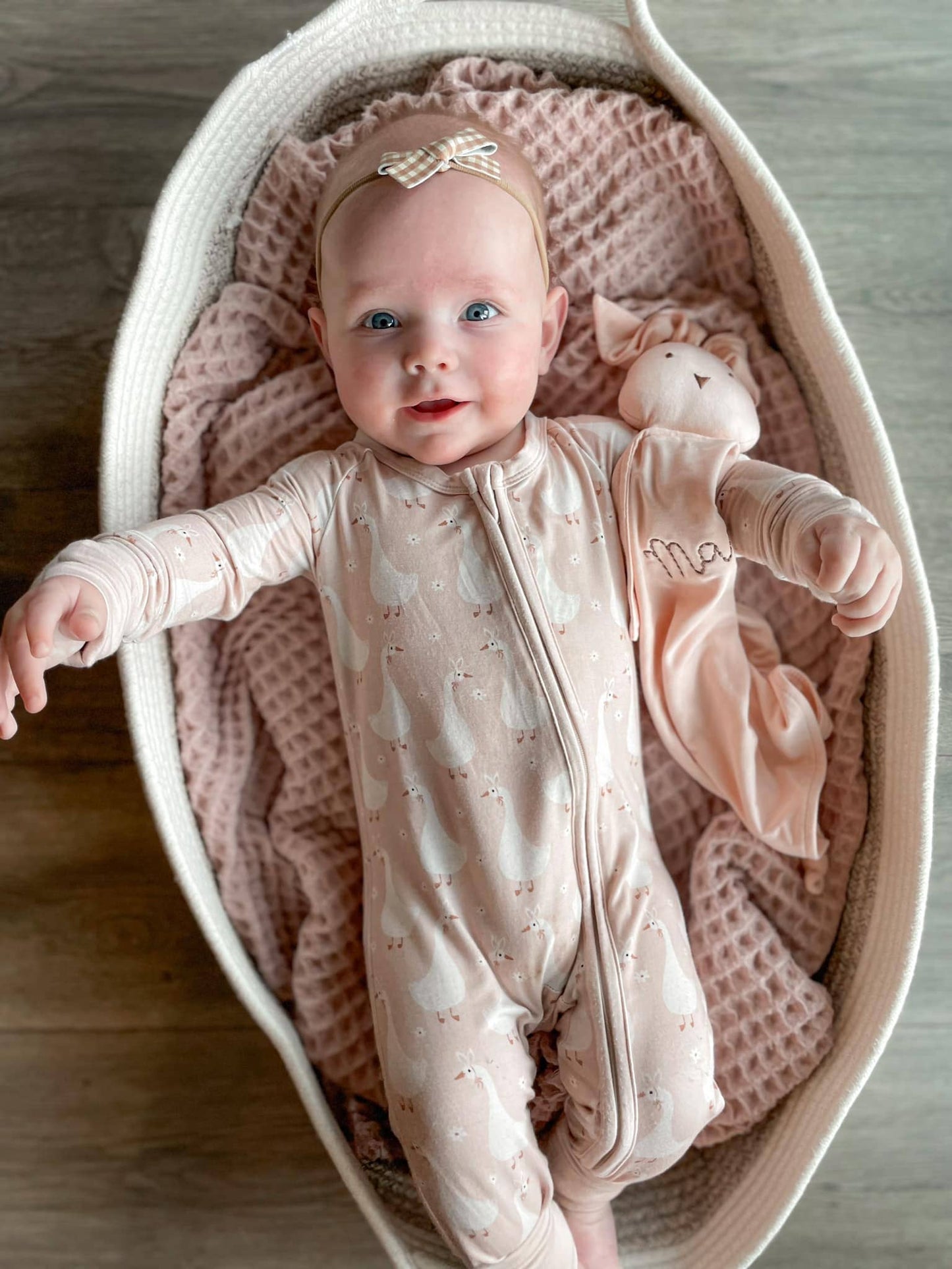 Silly Goose on the Loose Bamboo Zippy Romper: