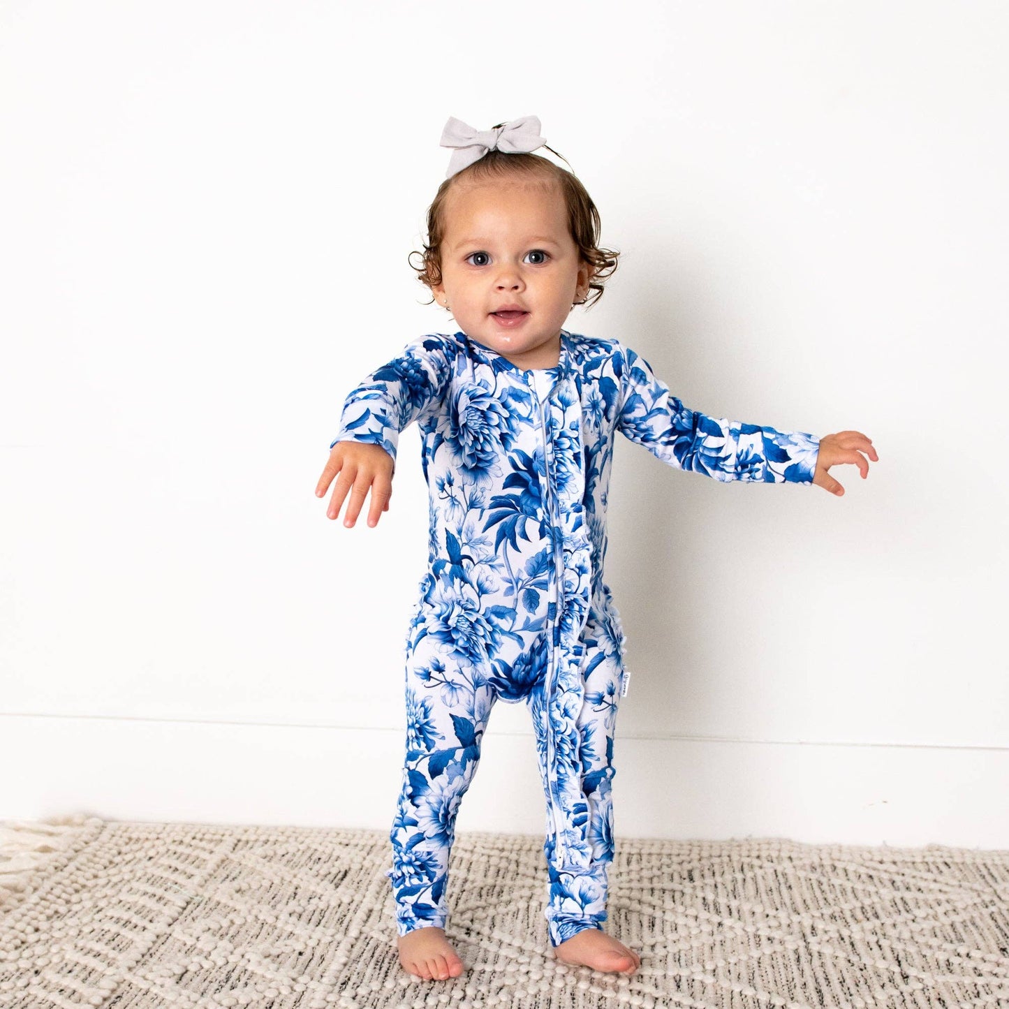 Hattie RUFFLE ZIP Bamboo Sleepes Little