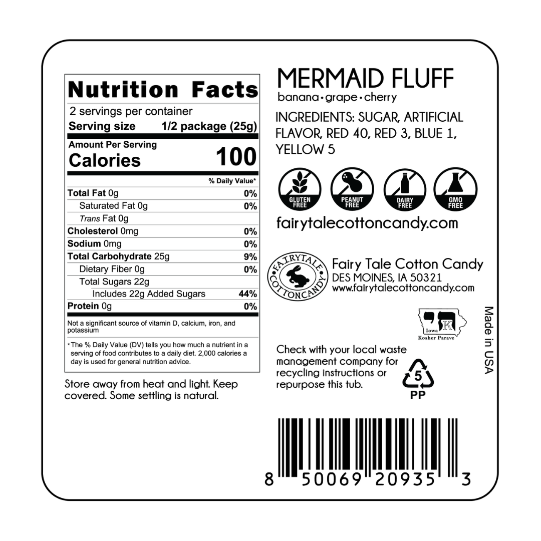 Mermaid Fluff Cotton Candy