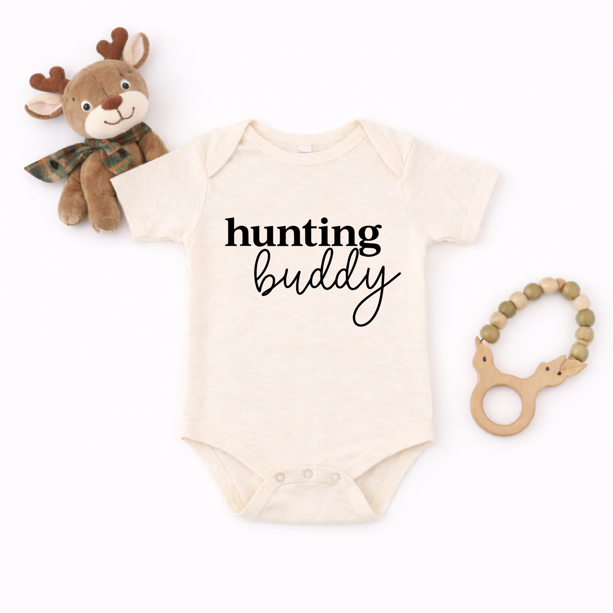 Daddy's Hunting Buddy Onesie, Baby Bodysuit