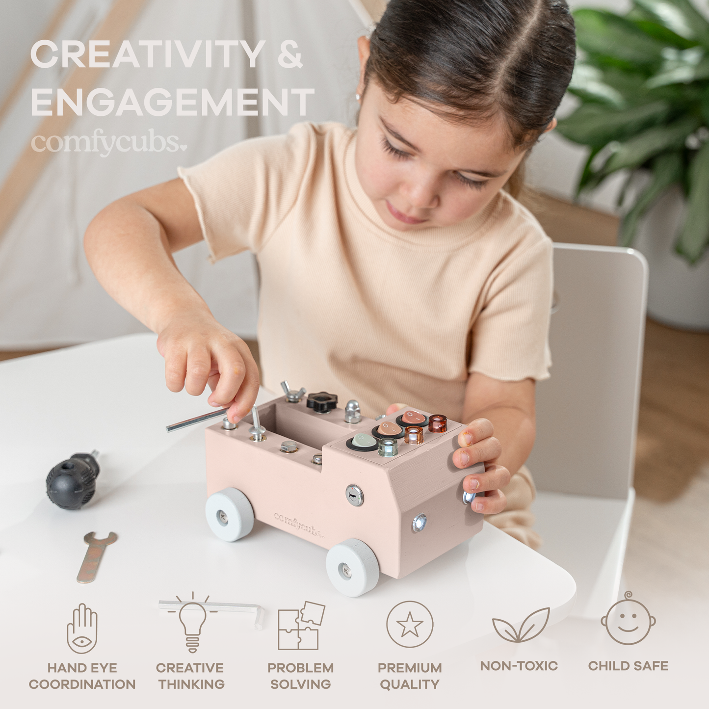 Busy Board Truck Toy Set