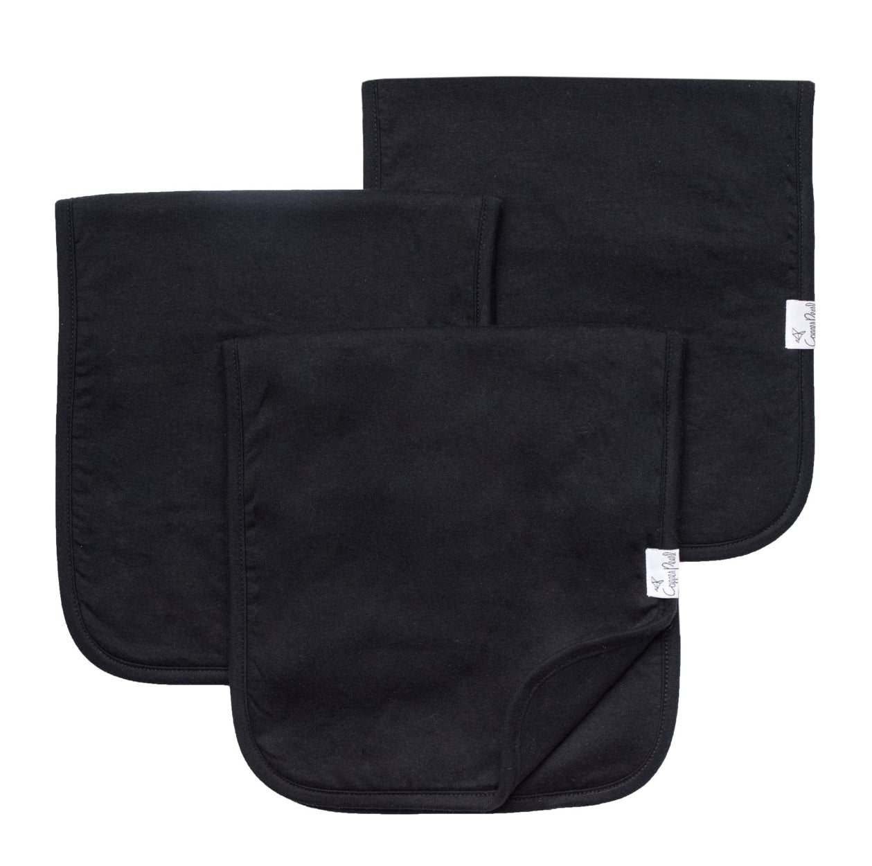 Black Basics Premium Burp Cloths