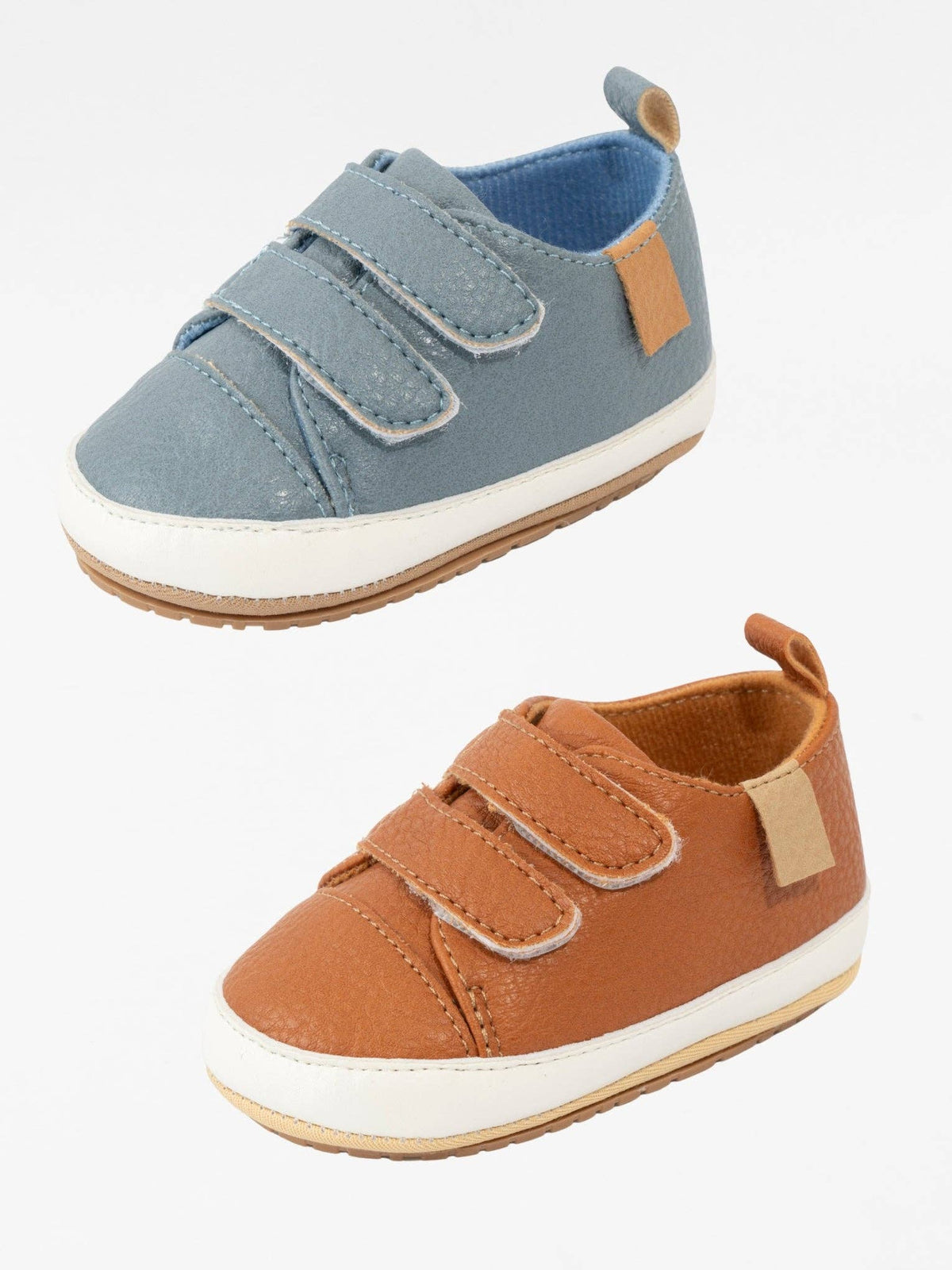 Double Strap Baby Shoe Blue