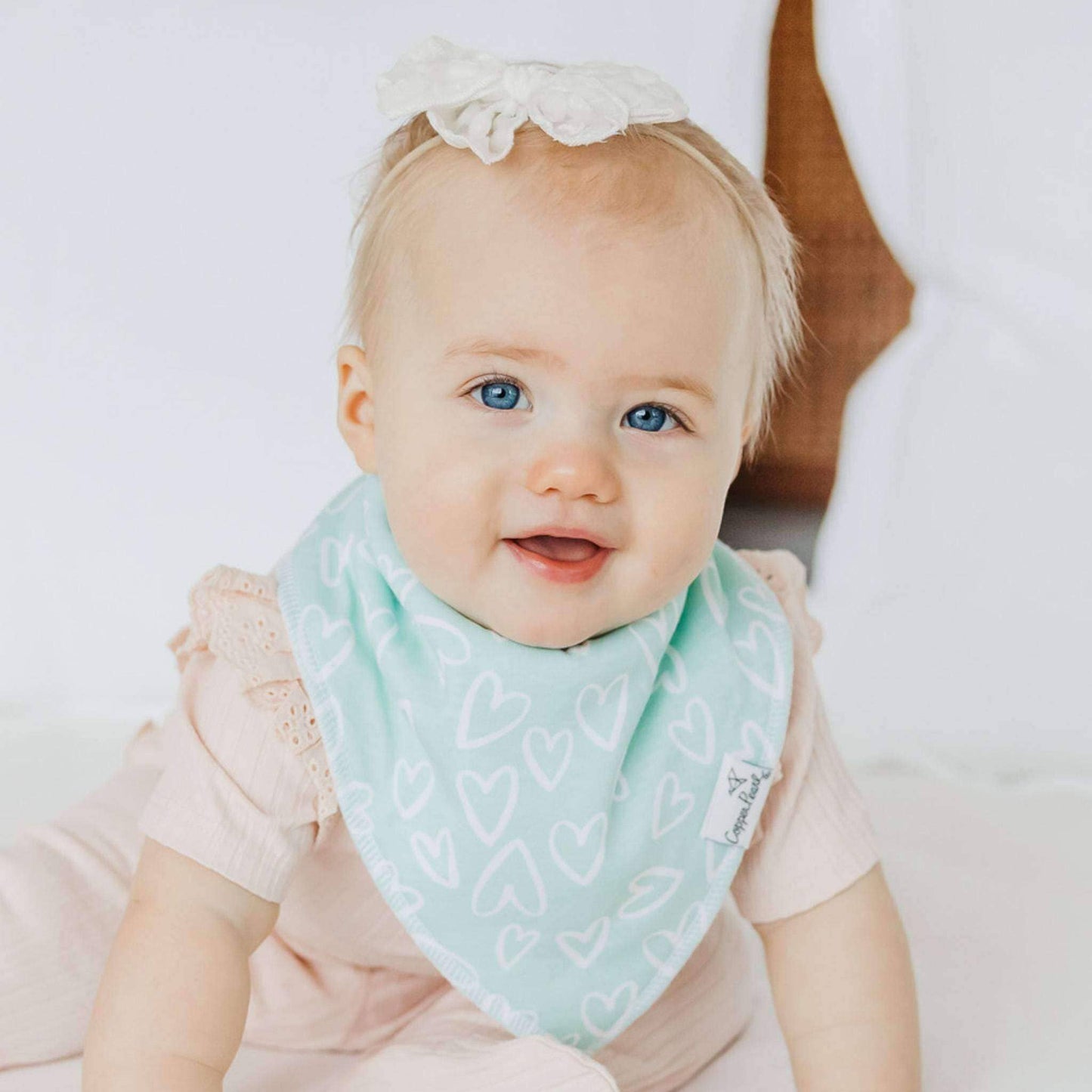Copper Pearl - 4 Pack Baby Bandana Bibs - Cheery