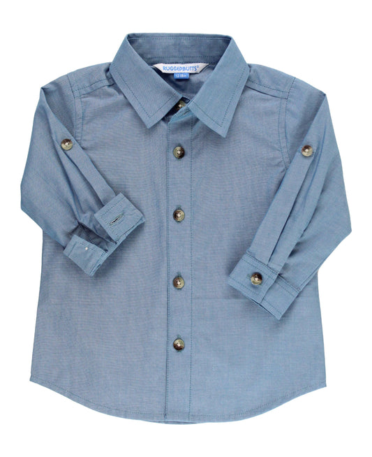 Blue Chambray Button Down Shirt