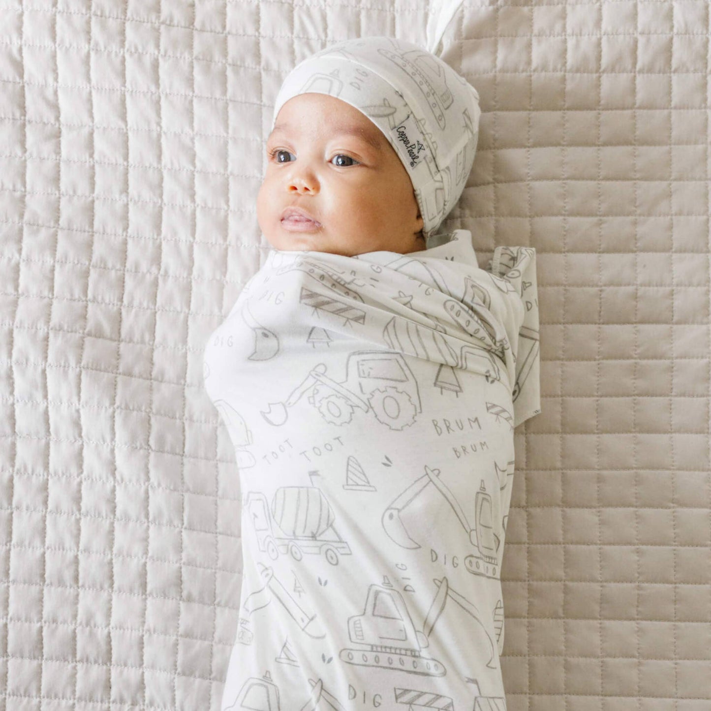 Copper Pearl - Knit Swaddle Blanket - Gage