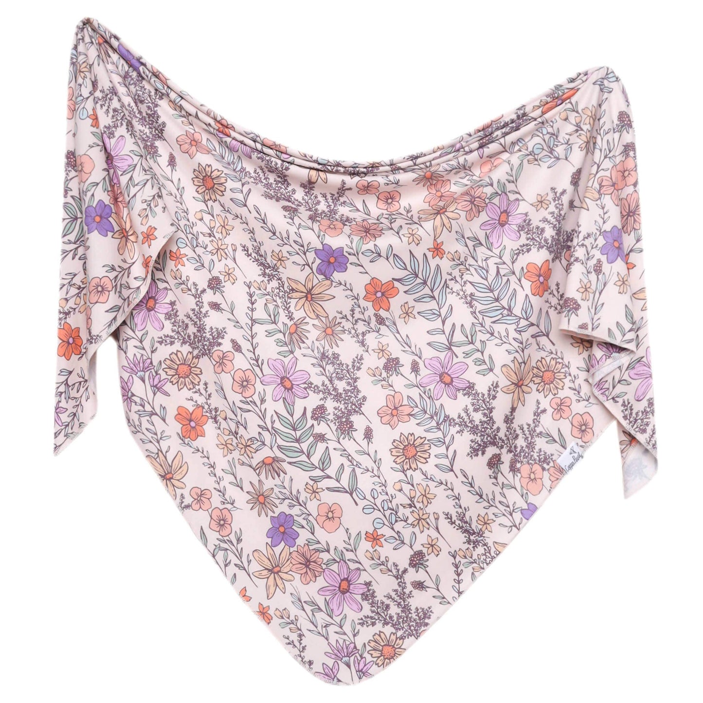 Copper Pearl - Knit Swaddle Blanket - Flora