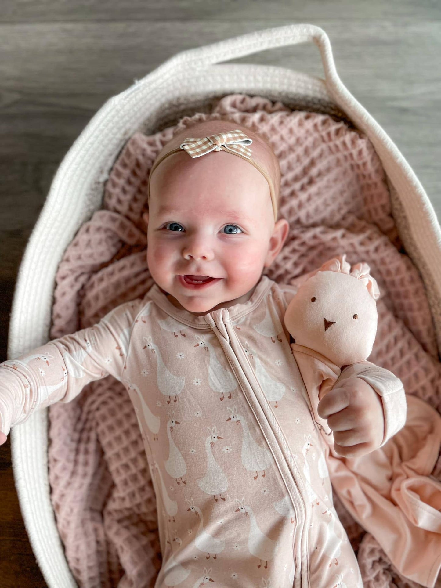 Silly Goose on the Loose Bamboo Zippy Romper: