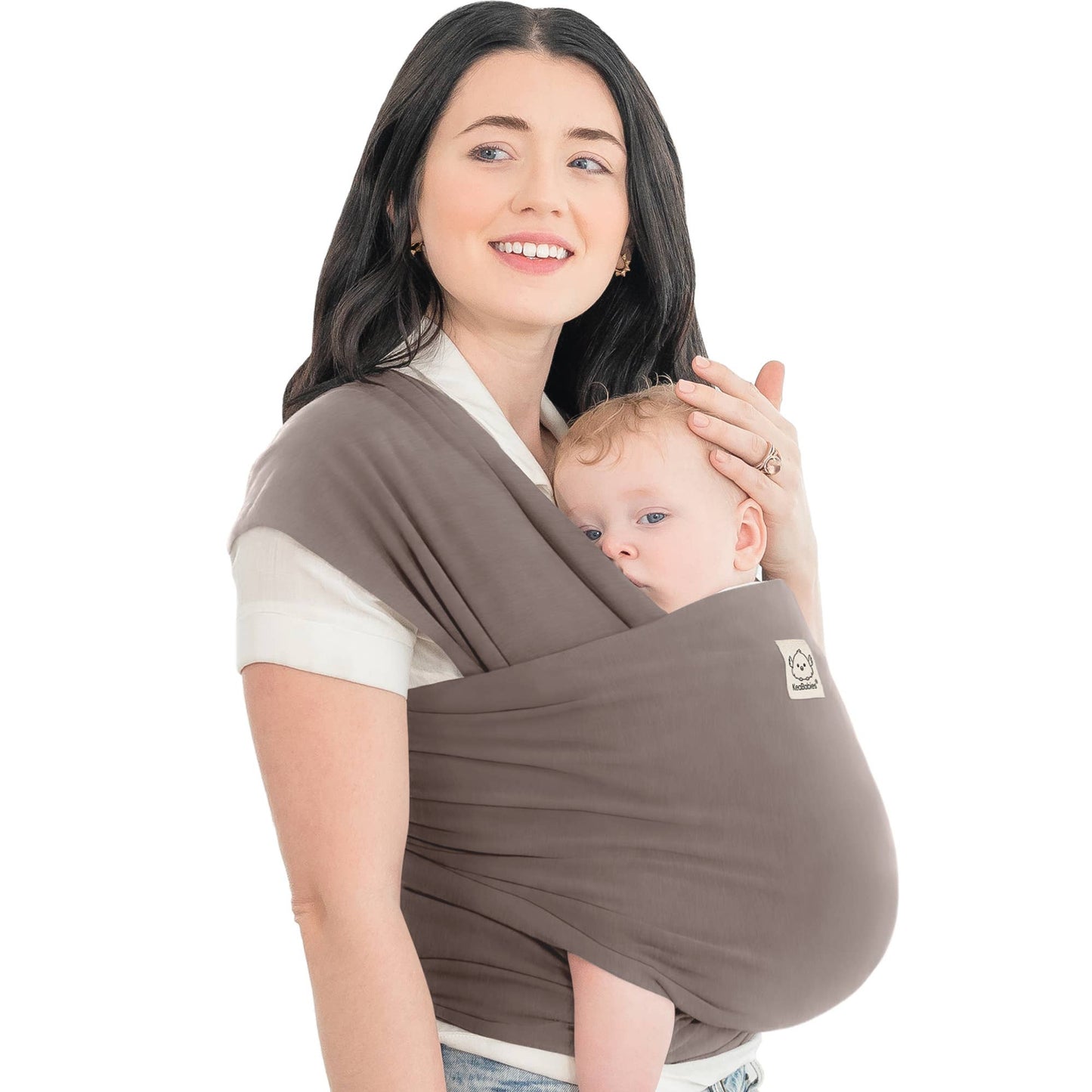 KeaBabies Original Baby Wrap Carrier: Copper Gray