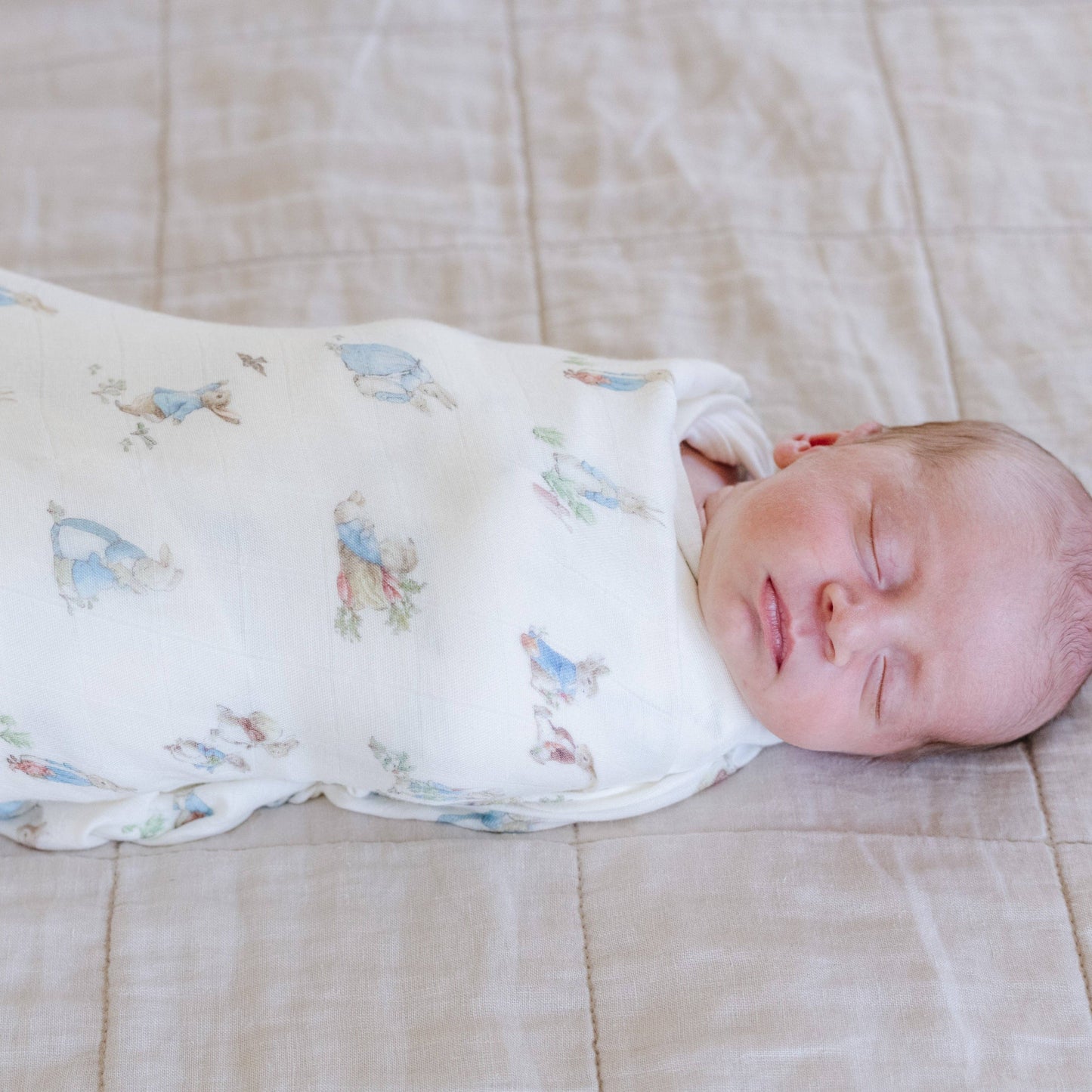 PETER RABBIT™ BAMBOO RAYON MUSLIN 2-PACK SWADDLES: Girl Pack