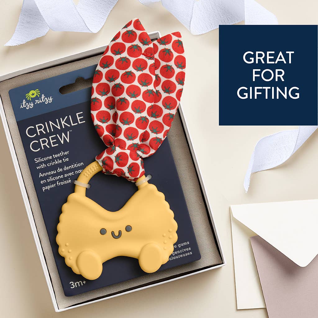 Crinkle Crew Pink Bow