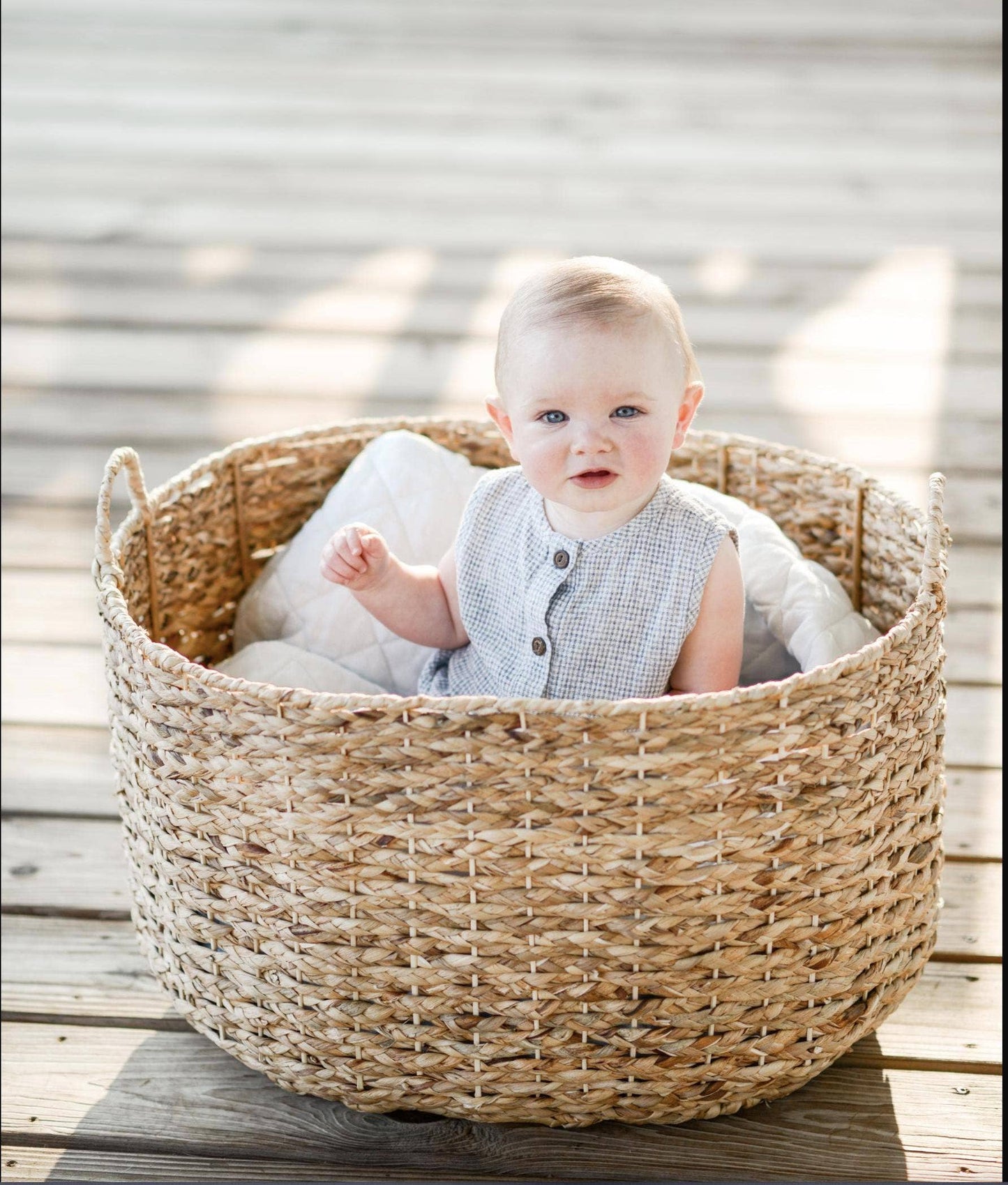Marco Gingham Romper: Green