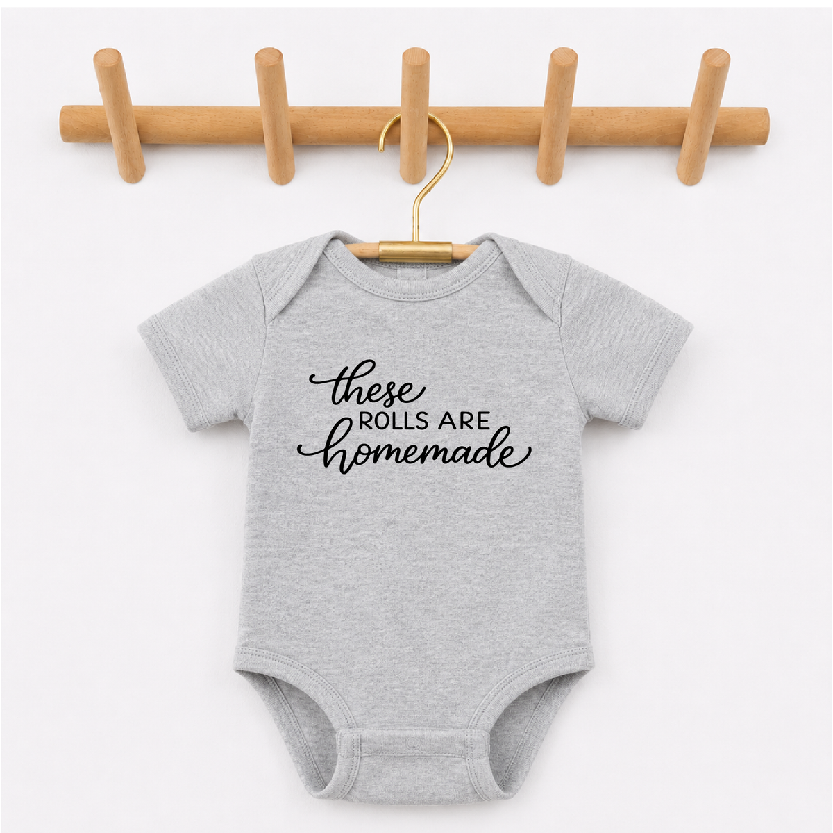 These Rolls Are Homemade Funny Baby Bodysuit