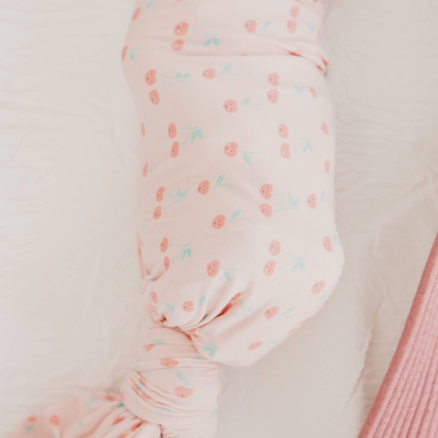 Copper Pearl - Knit Swaddle Blanket - Cheery