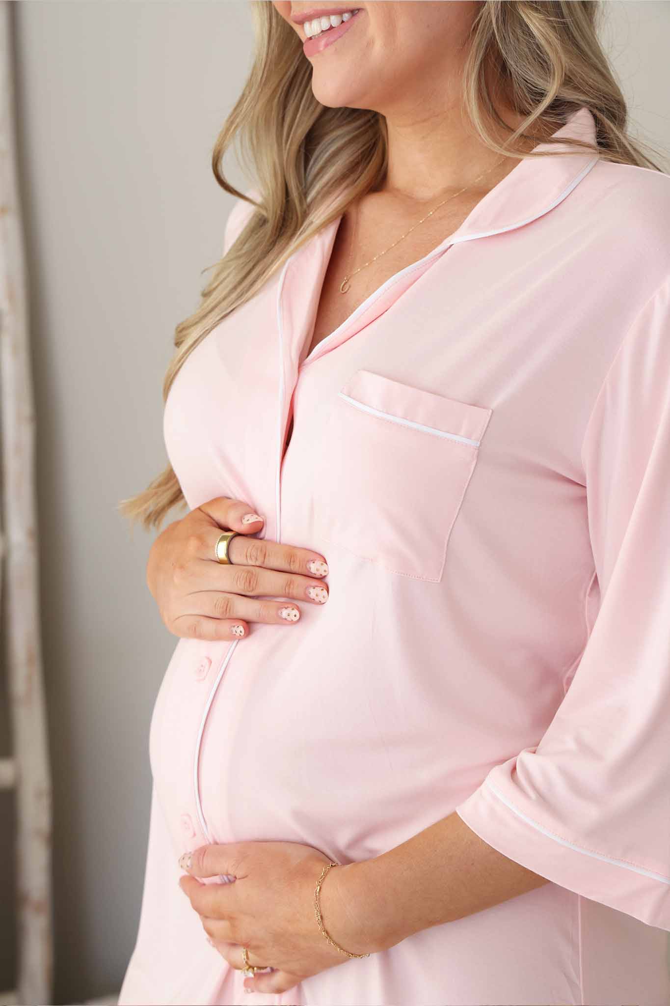 Labor & Delivery Nightgown | Baby Pink