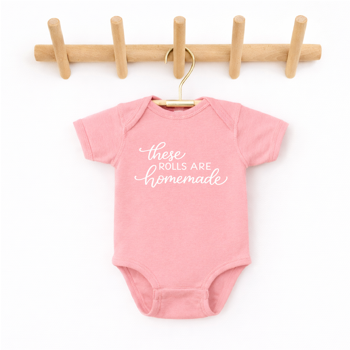 These Rolls Are Homemade Funny Baby Bodysuit
