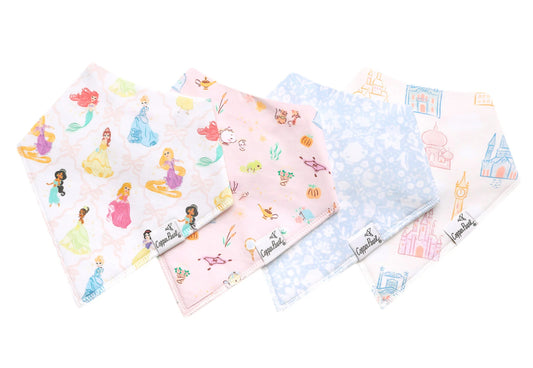 Disney Princesses Bandana Bib Set (4-pack)