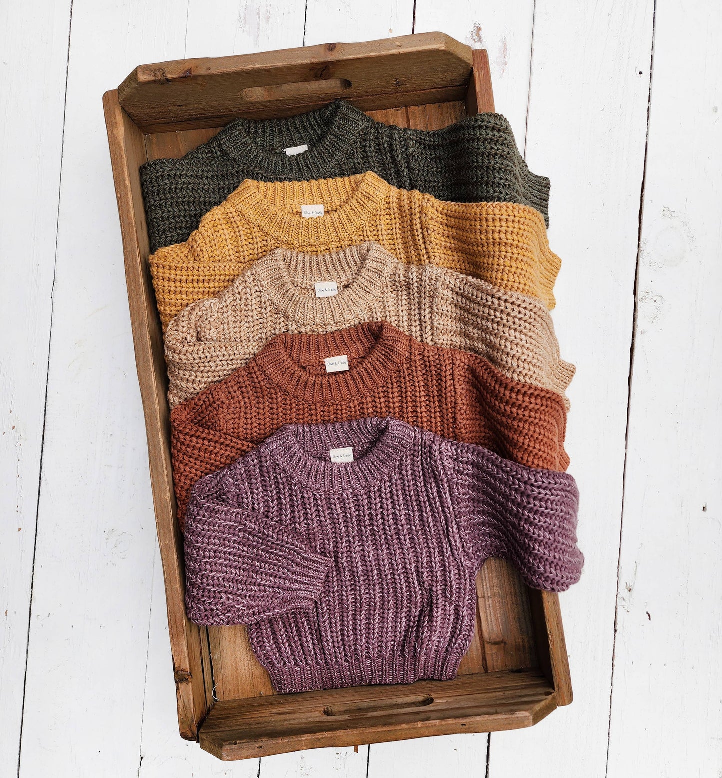 Oversized Chunky Braided Knit Sweater: Olive