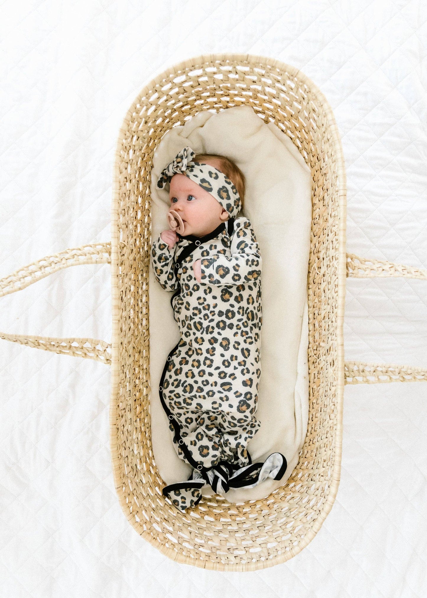 Copper Pearl - Newborn Knotted Gown - Zara