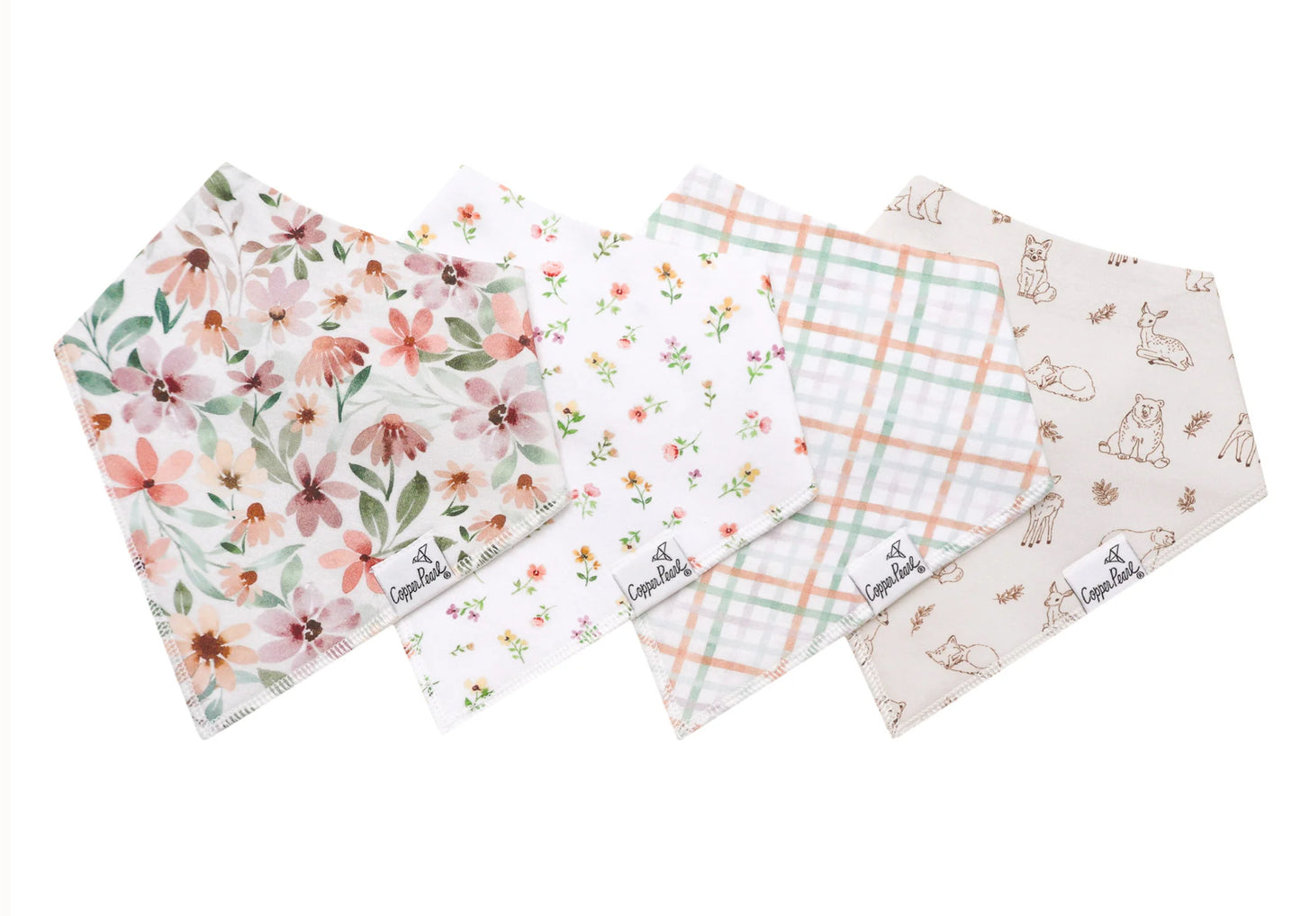 Natalie Bandana Bib Set (4-pack)