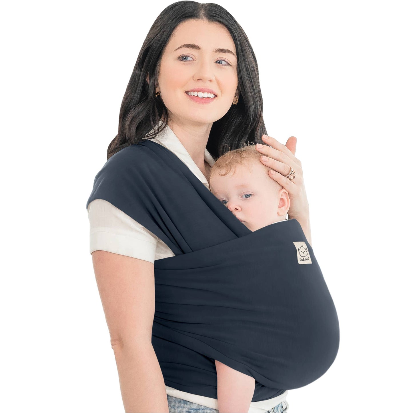 KeaBabies Original Baby Wrap Carrier: Midnight