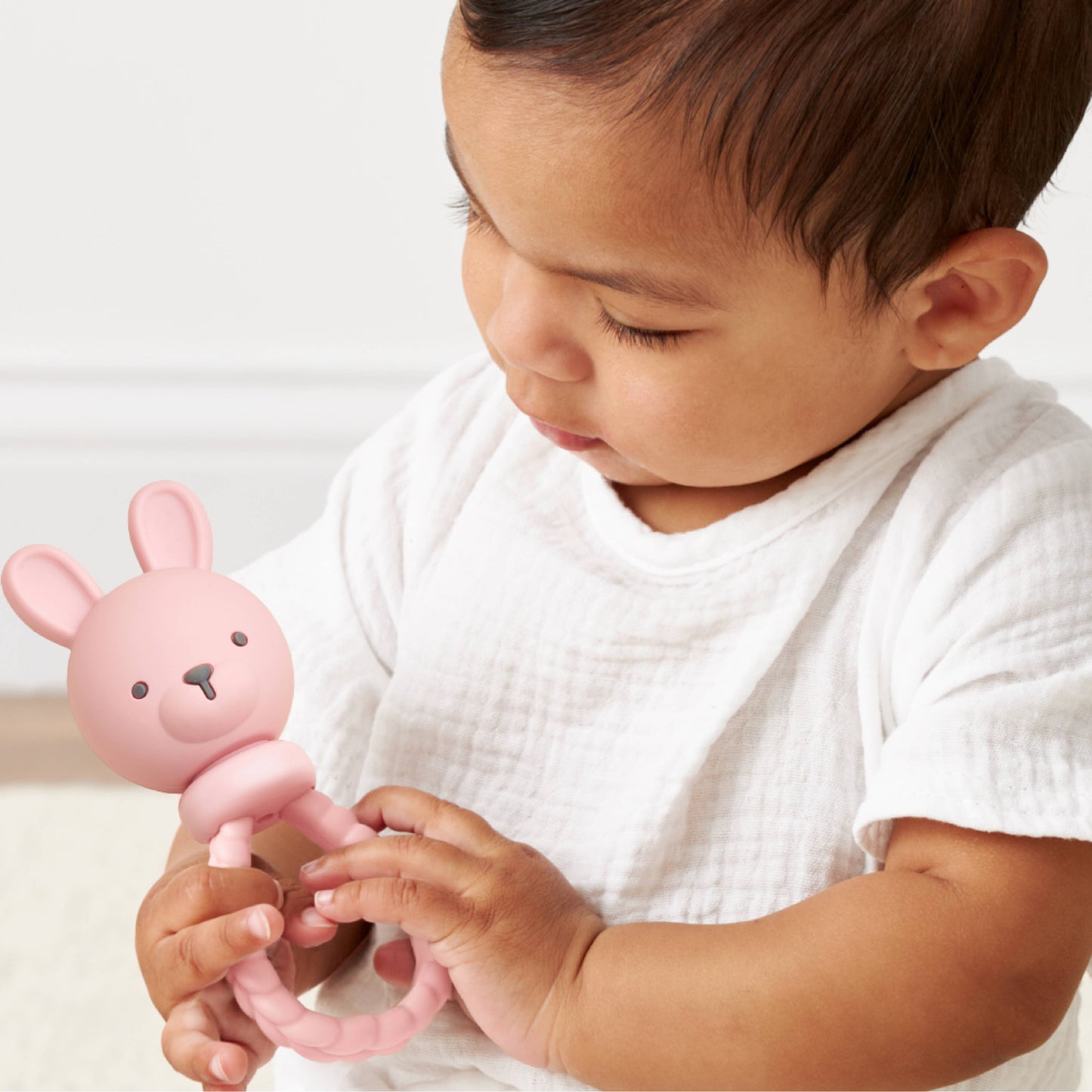 Itzy Ritzy - *NEW* Pink Bunny Sweetie Rattle™