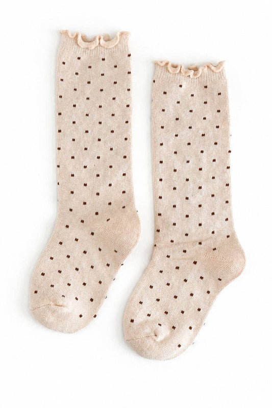 Dottie Knee Socks - Vanilla: 1.5-3 YEARS