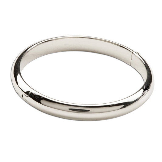 Classic Silver Bangle Bracelet: Small 0-12m