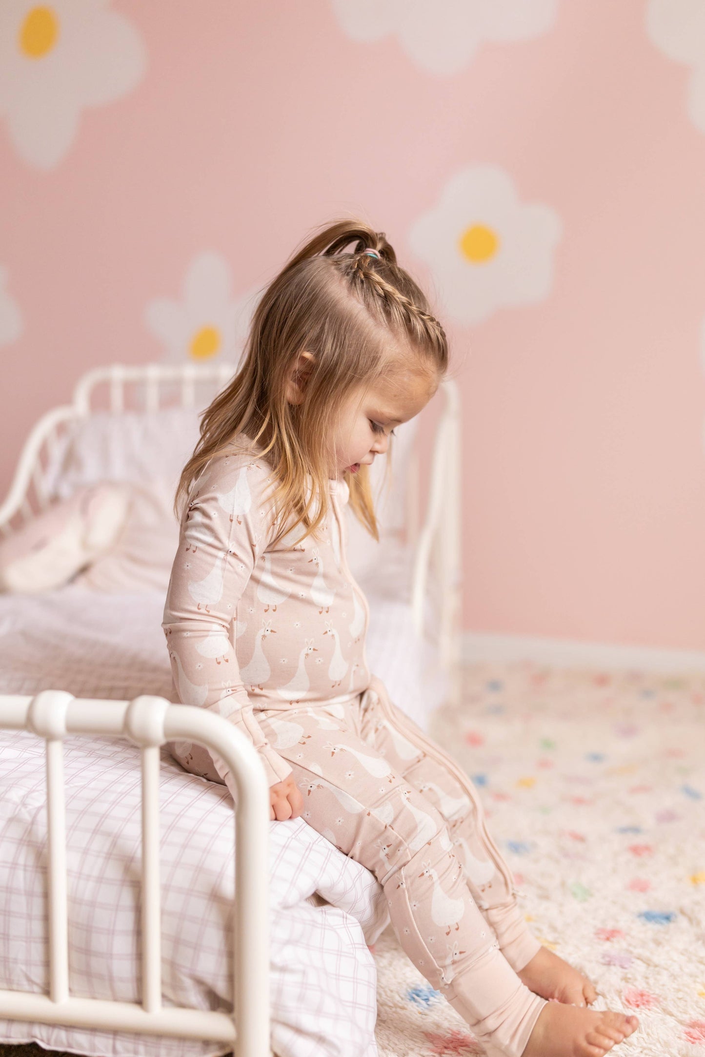 Silly Goose on the Loose Bamboo Zippy Romper: