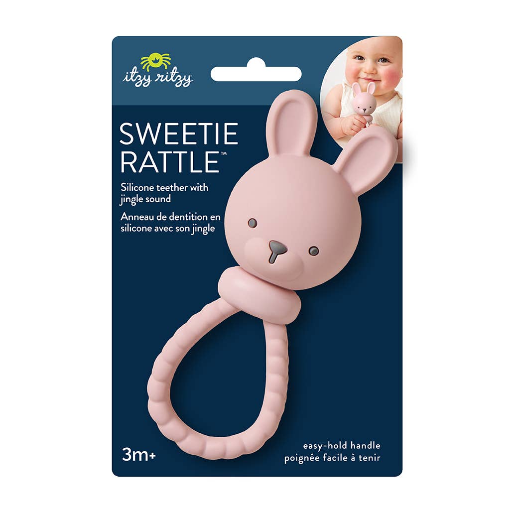 Itzy Ritzy - *NEW* Pink Bunny Sweetie Rattle™