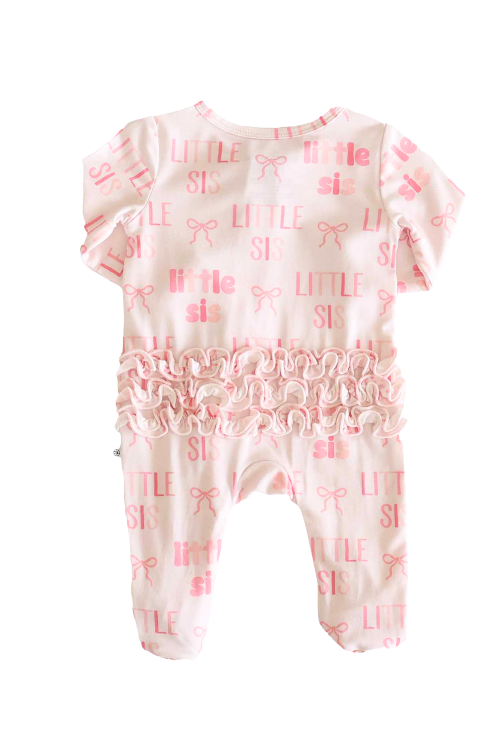 Ruffle Zipper Footie | Little Sis