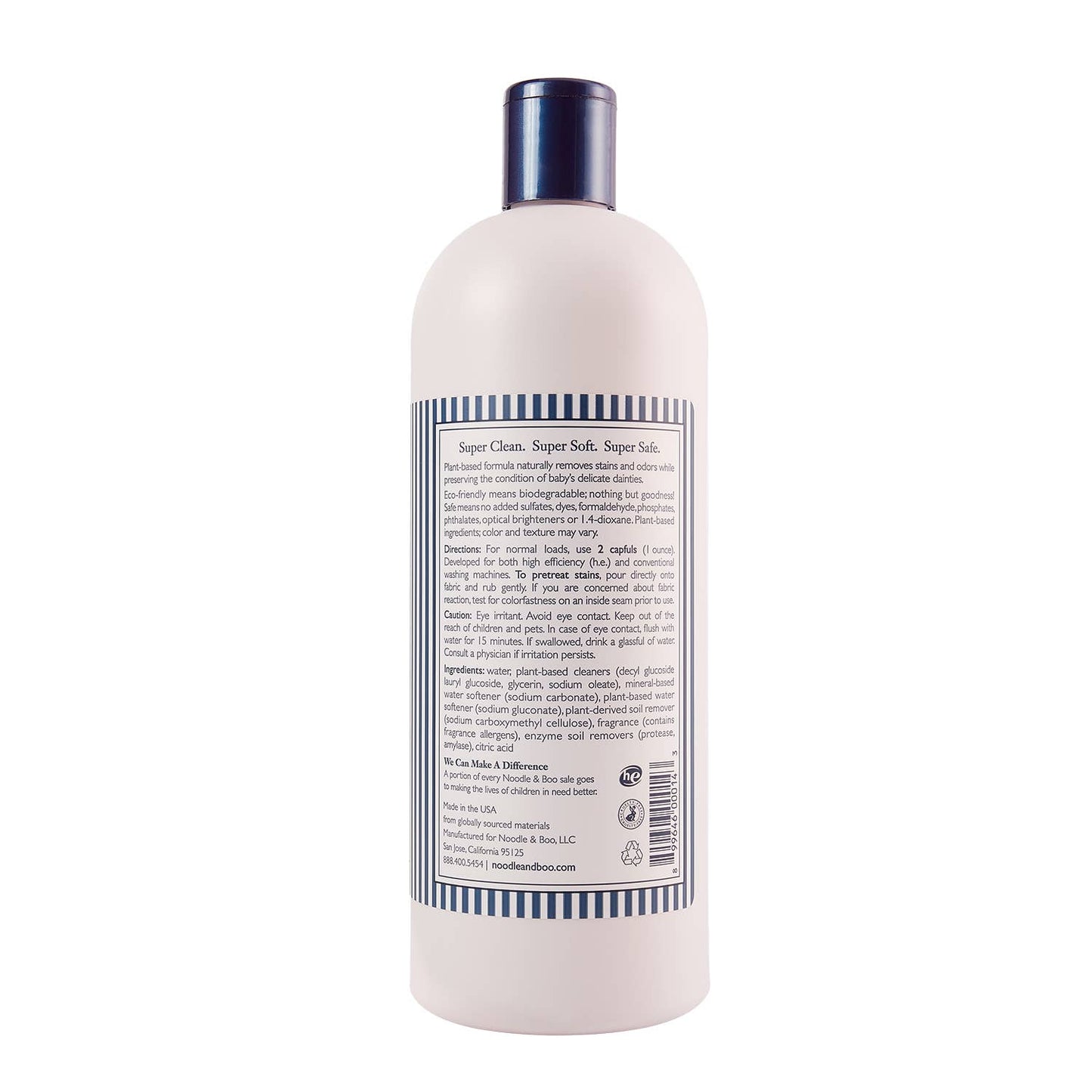 Noodle & Boo, Inc. - Ultra-Safe Baby Laundry Detergent, Crème Douce, 32 oz
