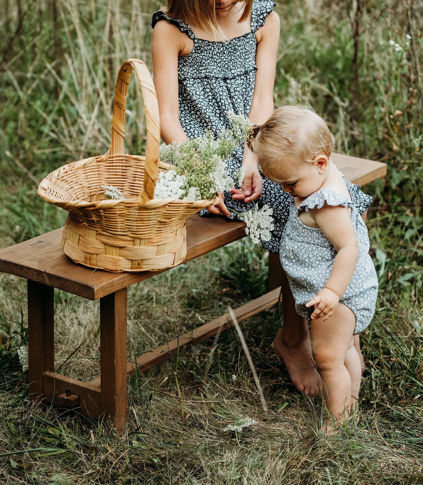 Sleeveless Bodysuit: Blueberry Floral