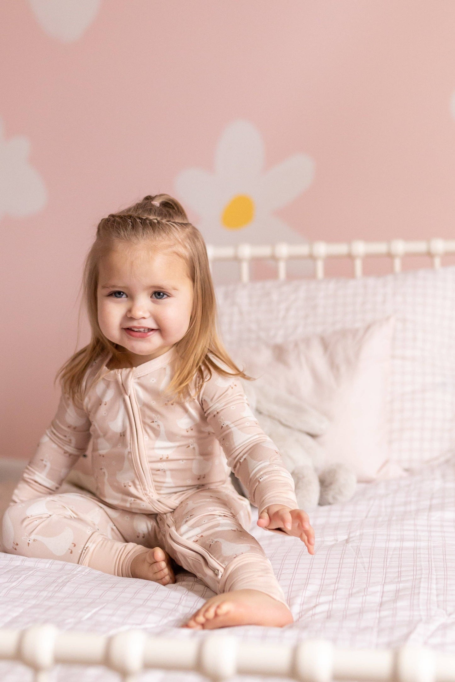Silly Goose on the Loose Bamboo Zippy Romper:
