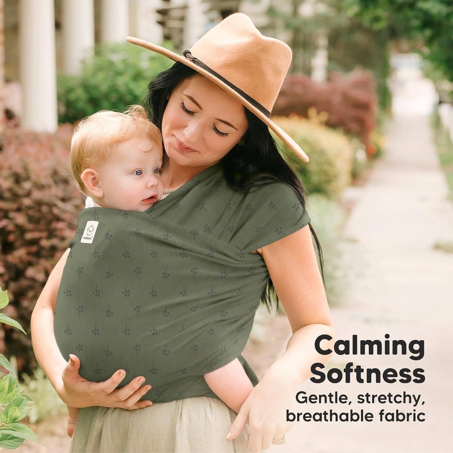 KeaBabies Original Baby Wrap Carrier: Olive