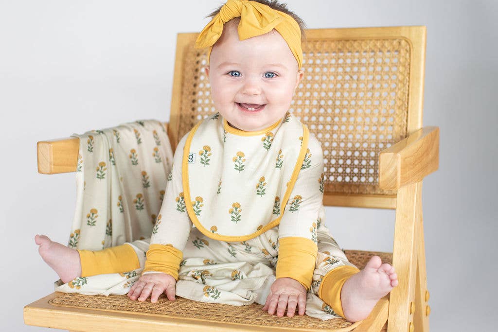 Marigold Block Print Zip PJs