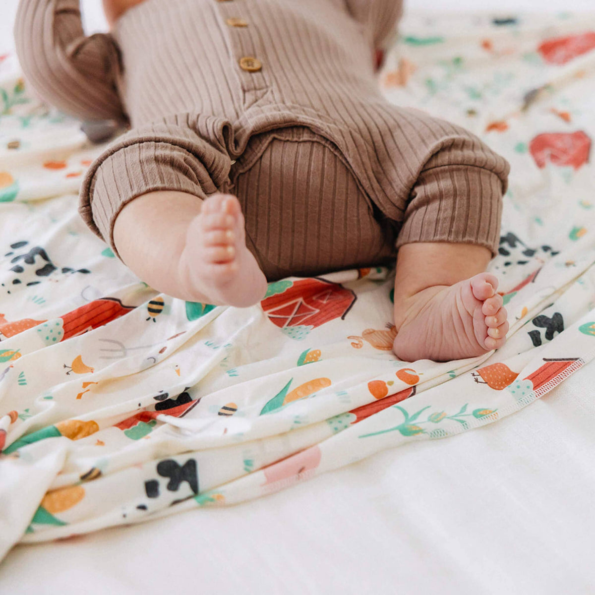 Knit Swaddle Blanket - Farmstead