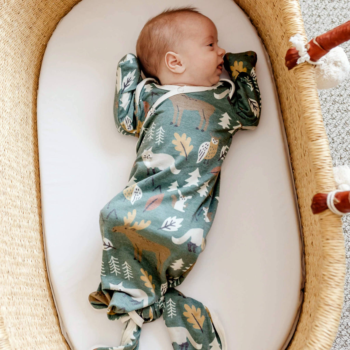 Copper Pearl - Newborn Knotted Gown - Atwood