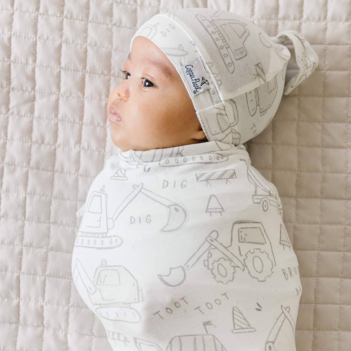 Copper Pearl - Knit Swaddle Blanket - Gage