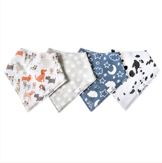 Rufus Bandana Bib Set (4-pack)